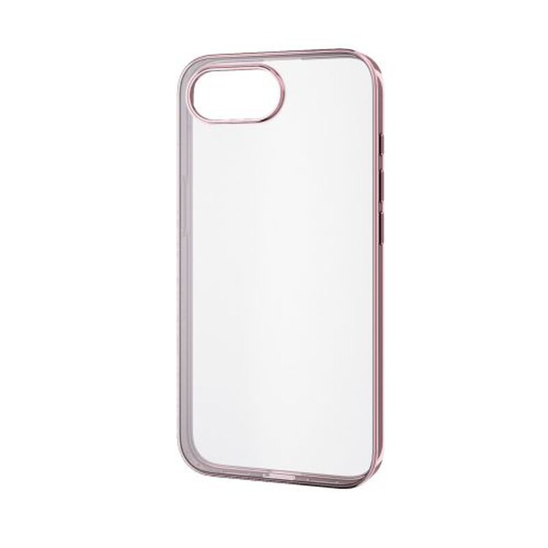 iPhone 16e/ソフトケース/サイドメッキ/ピンクゴールド PM-A25SUCTMPN