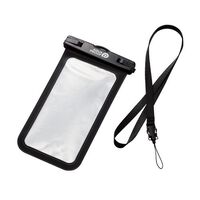 スマートフォン用防水ケース/IPX8/ネックストラップ付属/ブラック P-WPSN04BK
