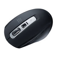 静音Bluetooth 5.0 ブルーLEDマウス（ブラック） MA-BTBL162BK