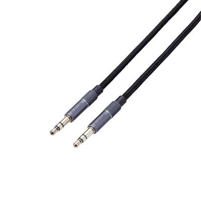AUXケーブル/φ3.5-φ3.5/アルミコネクタ/1.5m/ブラック AX-35MA15BK