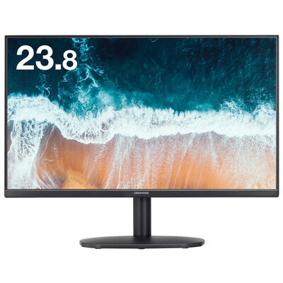 23.8型ワイド液晶ディスプレイ/FHD/HDMI、アナログRGB/ブラック/スピーカー/3年保証 GH-LCW24S-BK