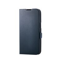 iPhone 16e/ソフトレザーケース/薄型/磁石付/MAGKEEP/ネイビー PM-A25SPLFMGNV