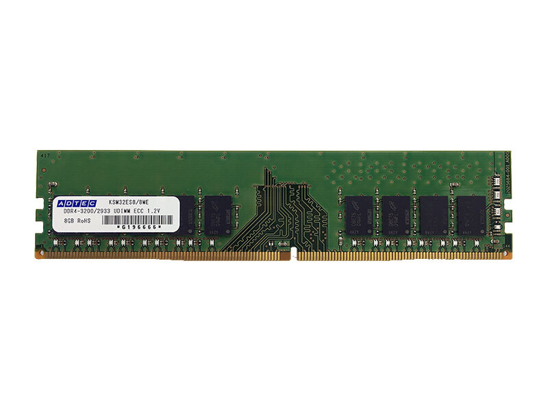 【富士通純正】DDR4-3200 UDIMM ECC 8GB Micron 32GB DDR4-3200 ECC UDIMM 2Rx8 CL22 | MTA18ASF4G72AZ