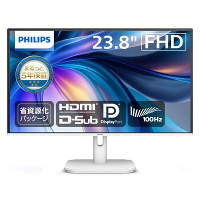 液晶ディスプレイ 23.8型/1920×1080/DP、HDMI、D-Sub/ホワイト/スピーカー 24E1N1200AW/11
