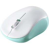 無線（2.4GHz） IR LED光学式マウス 3ボタン/電池長持ち グリーン BSMRW100GR