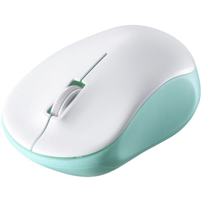 無線（2.4GHz） IR LED光学式マウス 3ボタン/電池長持ち グリーン BSMRW100GR