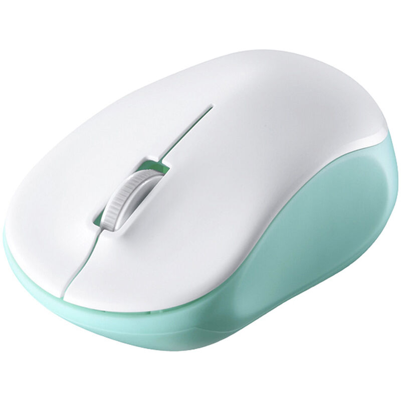 無線（2.4GHz） IR LED光学式マウス 3ボタン/電池長持ち グリーン BSMRW100GR