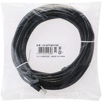 RoHS指令準拠LANケーブル/CAT6/爪折れ防止/7m/ブラック/簡易パッケージ仕様 LD-GPT/BK7/RS