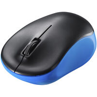 無線（2.4GHz） IR LED光学式マウス 3ボタン/電池長持ち ブルー BSMRW100BL