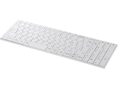 Bluetooth5.0対応 コンパクトキーボード ホワイト BSKBB320WH