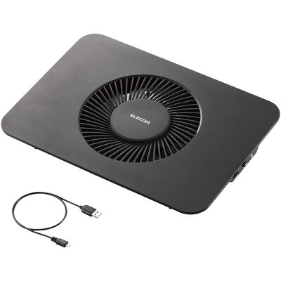 ノートPC用クーラー/置き台/大型ファン/15.4～17インチ対応/ブラック SX-CL21LBK