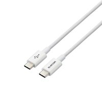 USB Type-C to USB Type-Cケーブル/USB Power Delivery対応/やわらか耐久/0.3m/ホワイト MPA-CCYS03NWH
