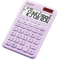 電卓 10桁 （ミニナイスサイズタイプ） バイオレット系 EL-M336-VX