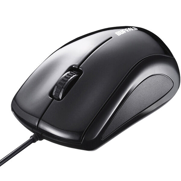 富士通 WEB MART | 有線レーザー式マウス 静音/3ボタン ブラック