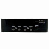 4ポート デュアルディスプレイ(DVI & VGA)対応USB接続KVMスイッチ/PCパソコンCPU切替器 SV431DDVDUA