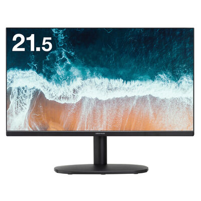 21.45型ワイド液晶ディスプレイ/FHD/HDMI、アナログRGB/ブラック/スピーカー/3年保証 GH-LCW22S-BK