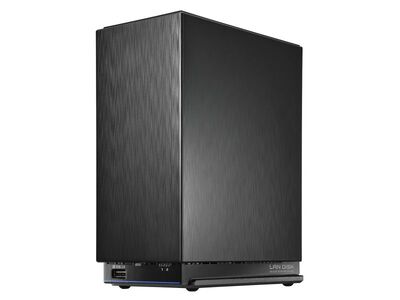 2.5GbE Linux OS 法人向け 2ドライブ BOXタイプNAS 2TB (5年保証・データ復旧) HDL2-AAX2WB