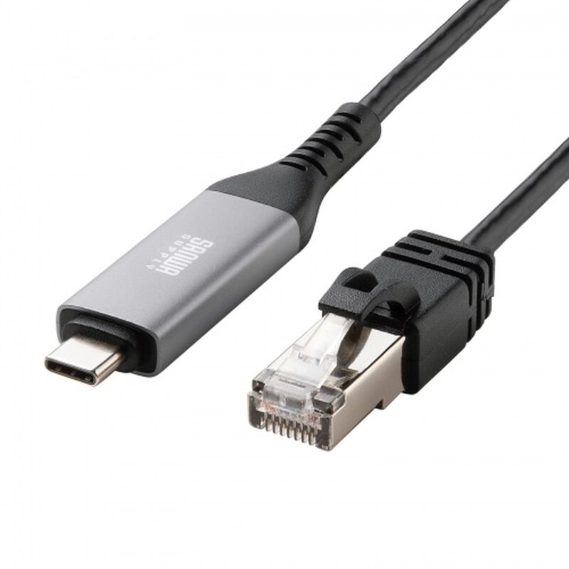 USB Type-C LAN変換ケーブル（Gigabit対応・3m） KB-SL6CLAN03BK