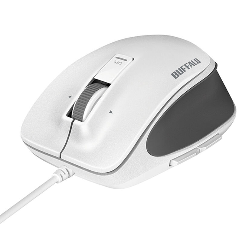 有線 BlueLED プレミアムフィットマウス Mサイズ ホワイト BSMBU500MWH