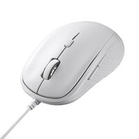 有線BlueLEDマウス 5ボタン ホワイト BSMBU310WH