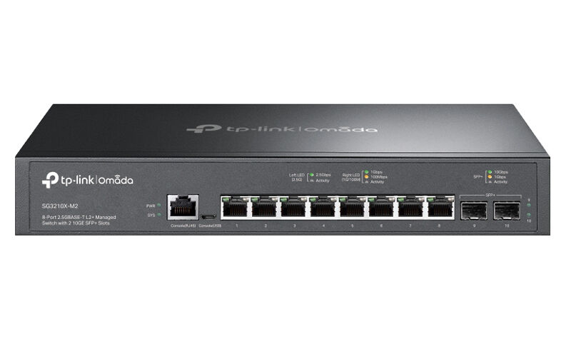 SG3210X-M2 Omada 2.5G+ポート×8 L2+マネージスイッチ 富士通 WEB MART | Omada 8ポート 2.5G L2+ マネージスイッチ