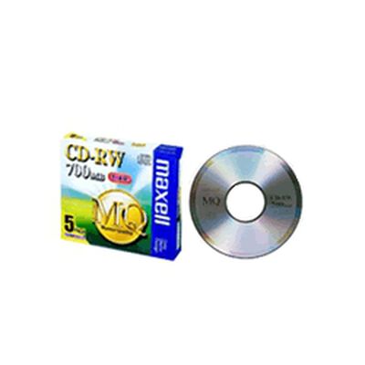 CDRW・1-4倍速対応・容量700MB・5枚パック・1枚ずつプラケース入り CDRW80MQ.S1P5S