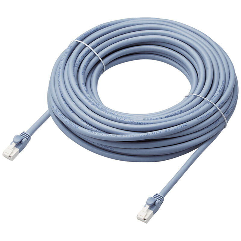 LANケーブル/CAT6A対応/EU RoHS指令準拠/爪折れ防止/簡易パッケージ仕様/15m/ヨリ線/ブルー LD-GPAT/BU15/RS