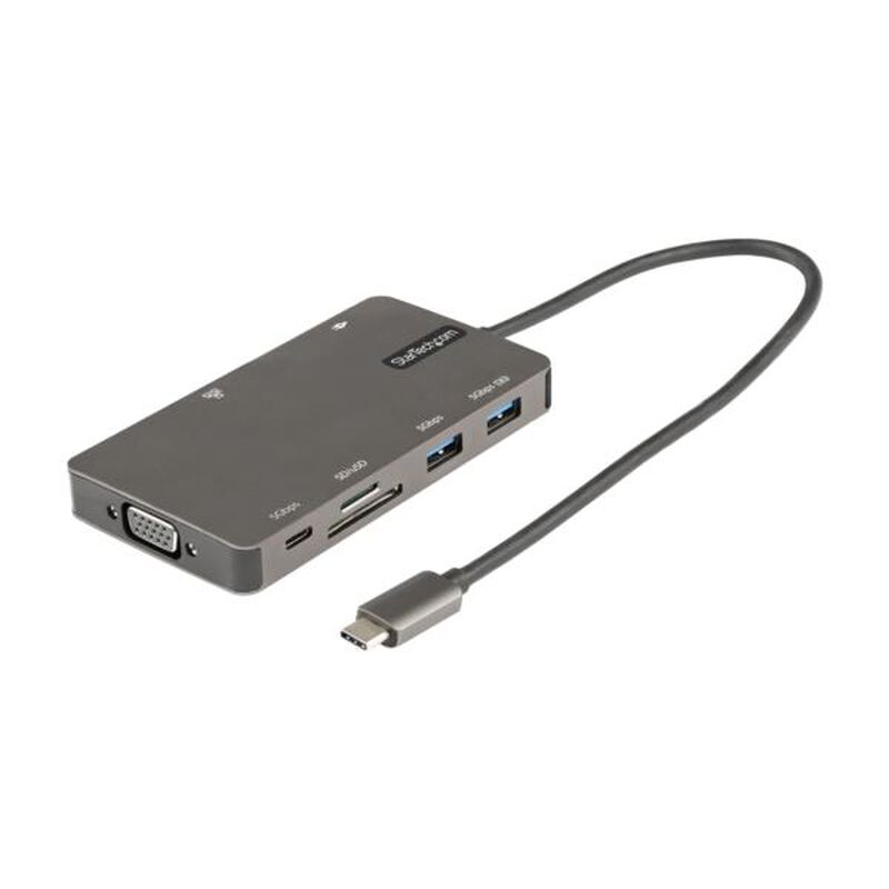 マルチポートアダプター/USB-C接続/シングルモニター/4K30Hz HDMI またはVGA/100W USB PDパススルー他 DKT30CHVSDPD