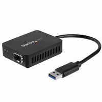 USB 3.0 - 光ファイバー変換アダプタ オープンSFP 1000Base-SX/LX Windows/ Mac/ Linux対応 USBネットワークアダプタ US1GA30SFP
