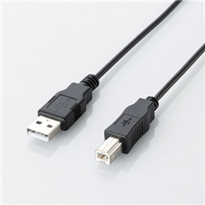 エコUSB2.0ケーブル/A-Bタイプ/エコ/0.5m/ブラック U2C-JB05BK