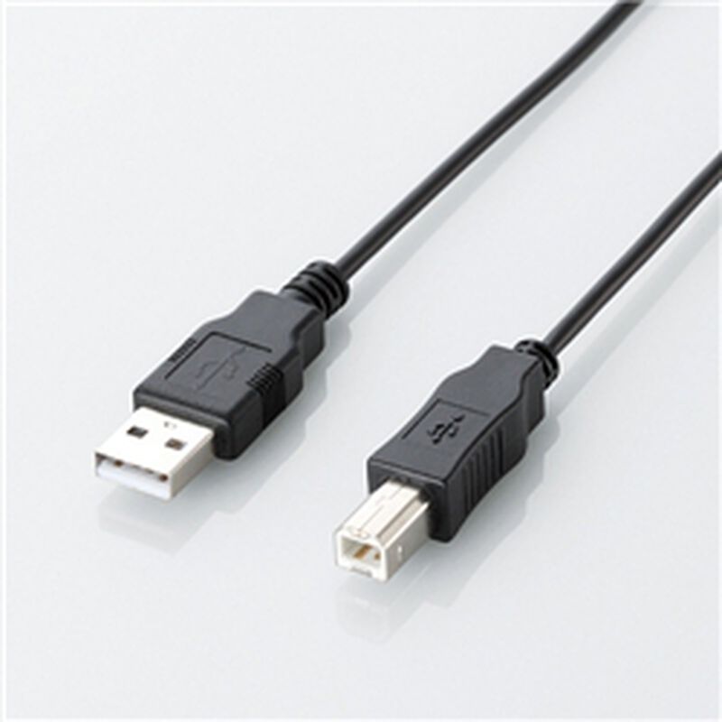 エコUSB2.0ケーブル/A-Bタイプ/エコ/0.5m/ブラック U2C-JB05BK