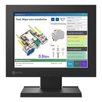 31cm（12.1）型タッチパネル装着カラー液晶モニター DuraVision FDX1204T ブラック FDX1204T-TBK