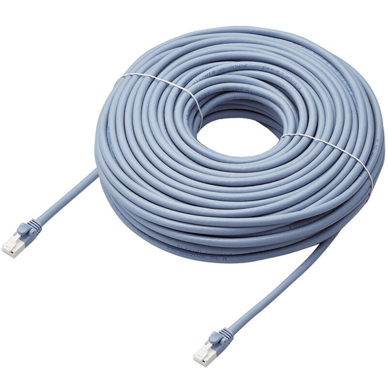LANケーブル/CAT6A対応/EU RoHS指令準拠/爪折れ防止/簡易パッケージ仕様/40m/ヨリ線/ブルー LD-GPAT/BU40/RS