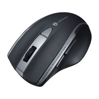 静音BluetoothブルーLEDマウス（5ボタン・ブラック） MA-BTBL167BK