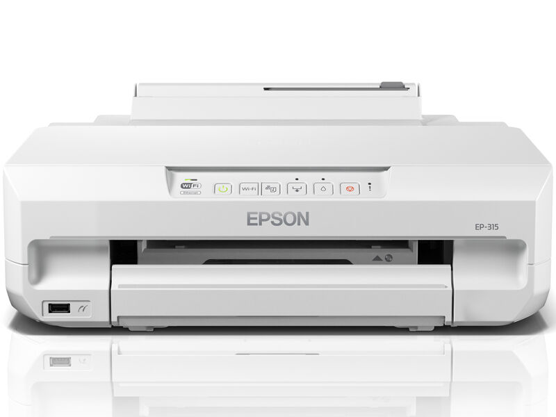 A4カラーインクジェットプリンター/単機能/有線・無線LAN/Wi-Fi Direct/6色染料/Epson Smart Panel対応 EP-315