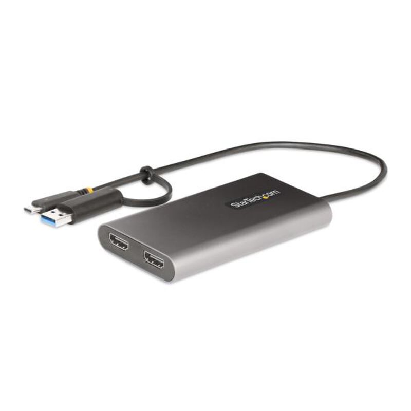 ディスプレイアダプター/USB-CまたはUSB 3.0接続/デュアルモニター/4K60Hz HDMI/100W USB PDパススルー 109B-USBC-HDMI