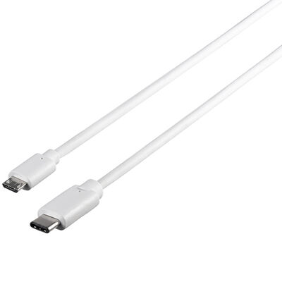 USB2.0ケーブル(microB to C) 1.0m ホワイト BSUMBC210WH