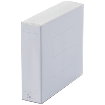 Blu-ray・DVD・CD対応クリアケース/24枚収納/クリア CCD-FBB24CR