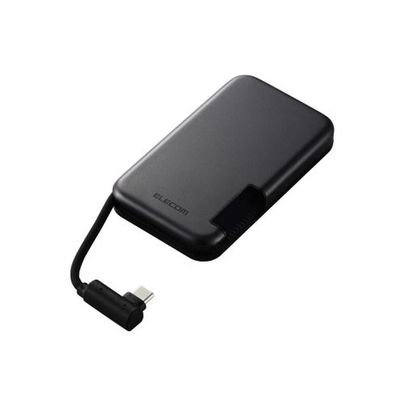 外付けSSD/ポータブル/USB3.2(Gen2)/Type-C/ケーブル一体型/1TB/ブラック ESD-EPB1000GBK