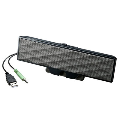 USB電源サウンドバースピーカー MM-SPL11UBKN