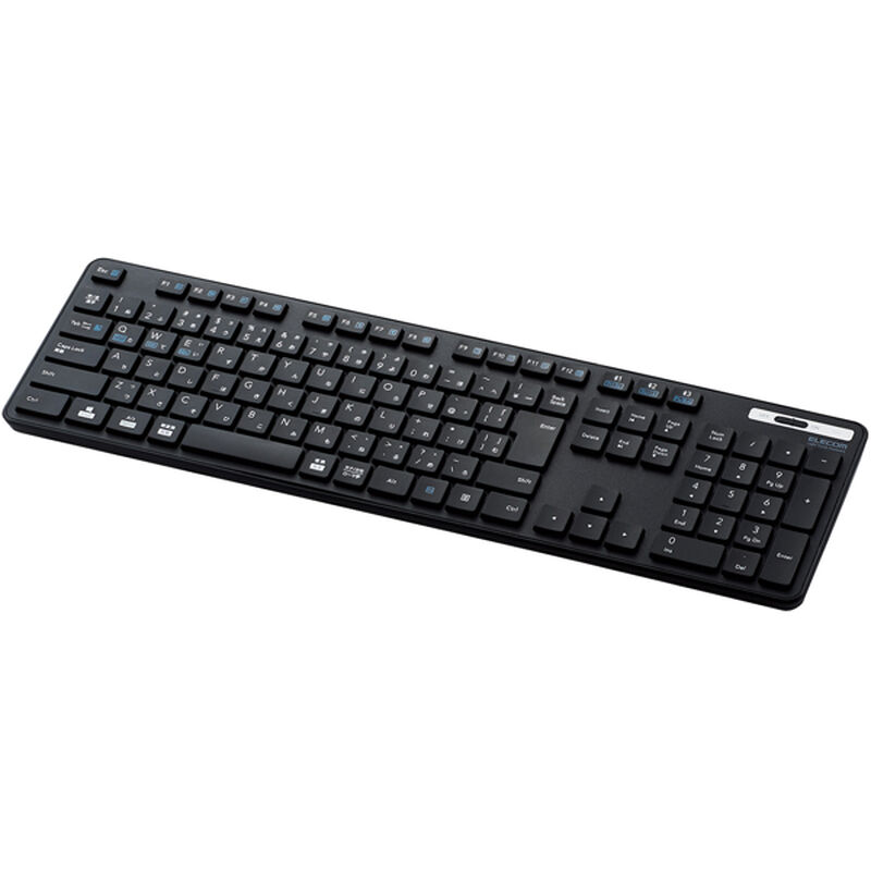Bluetoothフルキーボード/薄型/メンブレン式/抗菌/マルチペアリング対応/ブラック TK-FBM120KBK