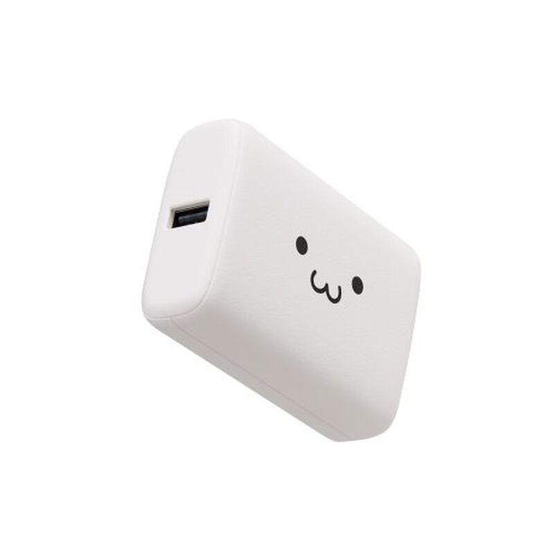 モバイルバッテリー/リチウムイオン/USB PD/30W/10000mAh/USB-C入出力×1/USB-A出力×1/しろちゃん DE-C69L-10000WF