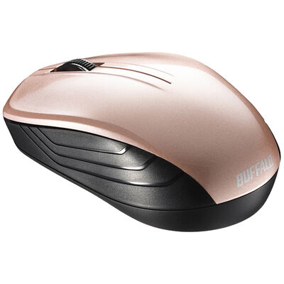 無線 BlueLED 3ボタン スタンダードマウス ベージュピンク BSMBW107BP