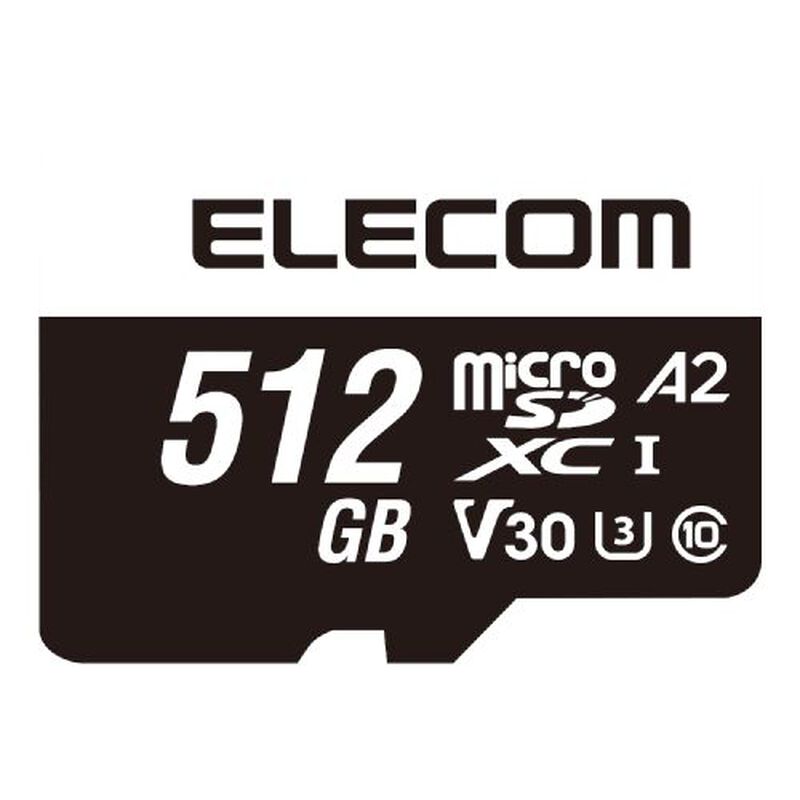 MicroSDXCカード/データ復旧サービス付/ビデオスピードクラス対応/UHS-I U3 V30/512GB MF-MS512GU13A2R