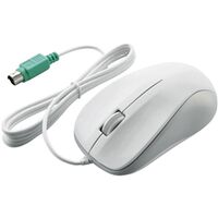 EU RoHS指令準拠 PS2 光学式マウス スタンダードサイズ/簡易パッケージ仕様(ホワイト) M-K6P2RWH/RS