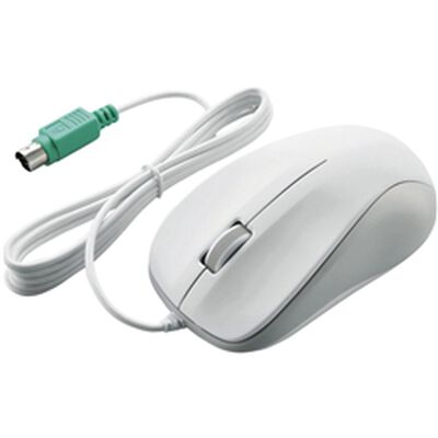EU RoHS指令準拠 PS2 光学式マウス スタンダードサイズ/簡易パッケージ仕様(ホワイト) M-K6P2RWH/RS