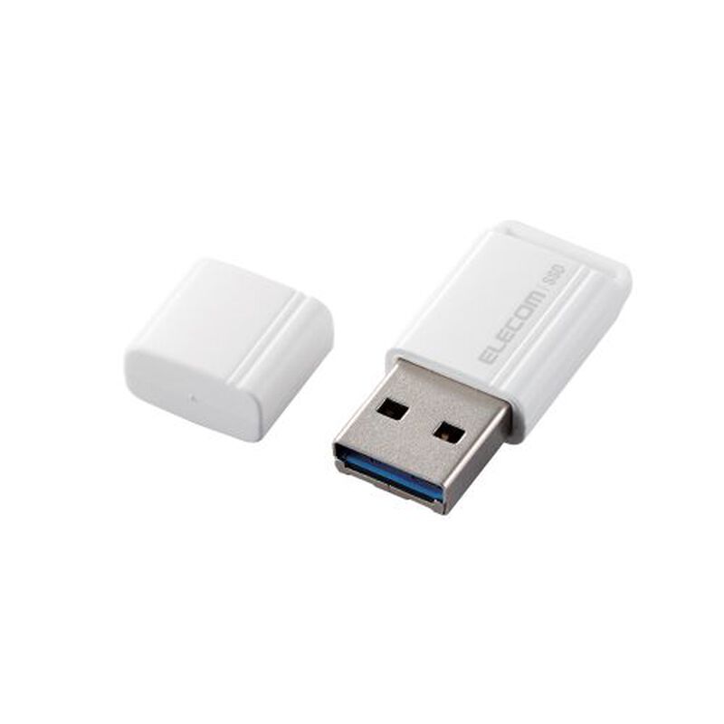 外付けSSD/ポータブル/USB3.2(Gen2)/小型USBメモリ型/1TB/ホワイト ESD-EXS1000GWH