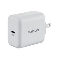 ノートPC用ACアダプター/USB充電器/UPD認証/30W/USB-C1ポート/スイングプラグ/ホワイト ACDC-PD2130WH