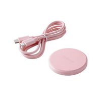 Qi規格対応ワイヤレス充電器/12W/EPP規格対応/卓上/ケーブル付属/1m/ピンク W-QA28PN