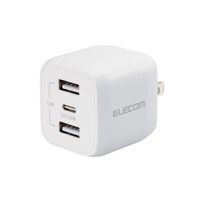 AC充電器/USB充電器/USB PD対応/32W/USB-C×1/USB-A×2/スイングプラグ/ホワイト MPA-ACCP4032WH
